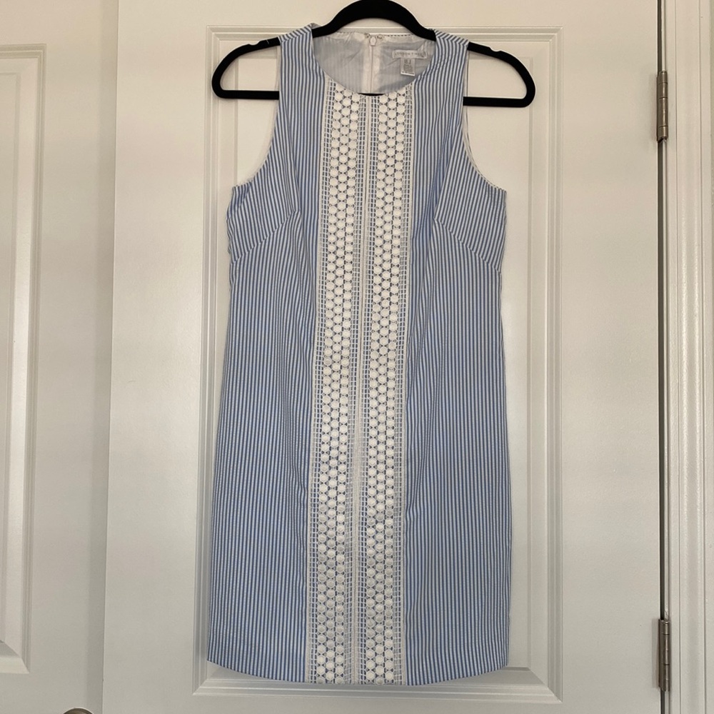 London Times Seersucker sleeveless dress